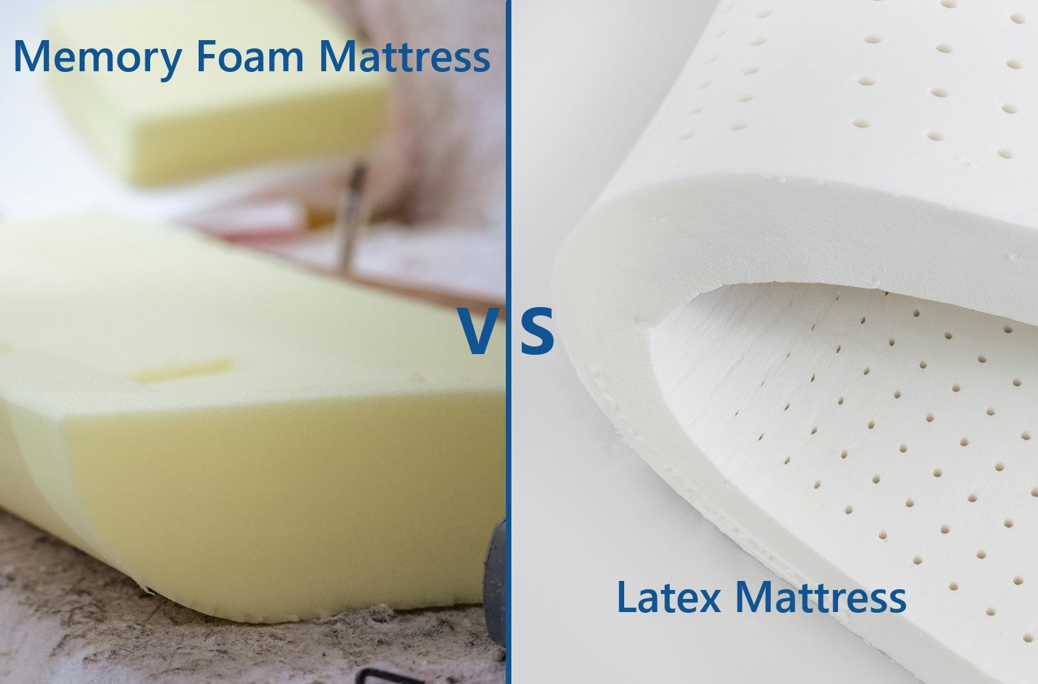 Differences between latex and memory foam mattress in Cyprus