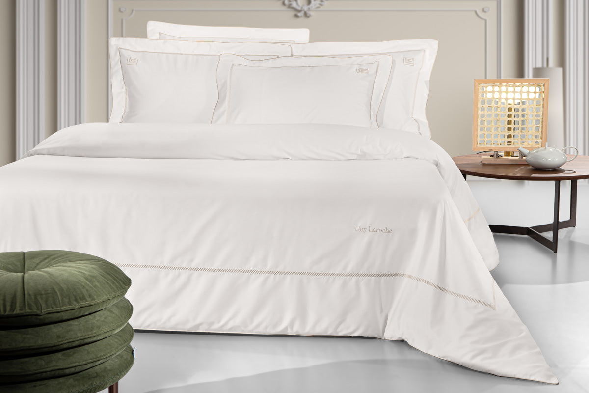 Bedsheet Set Elite Ivory/Beige 270X280