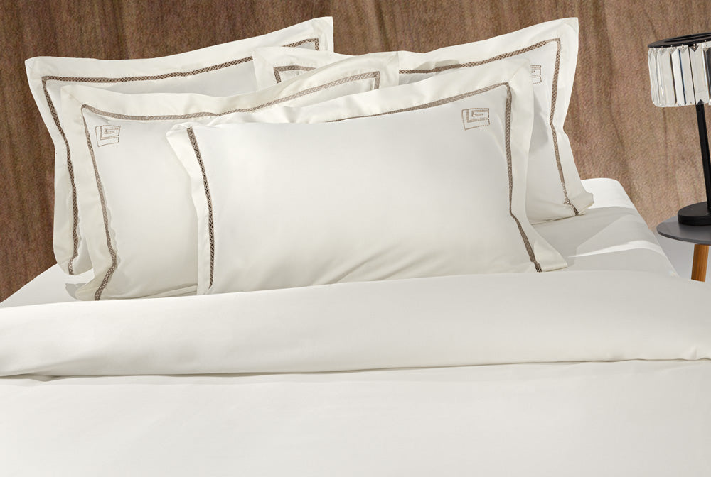 Bedsheet Set Blend Taupe Ivory 270X280