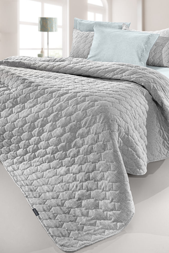 Bedspread Kiara Grey 220X240