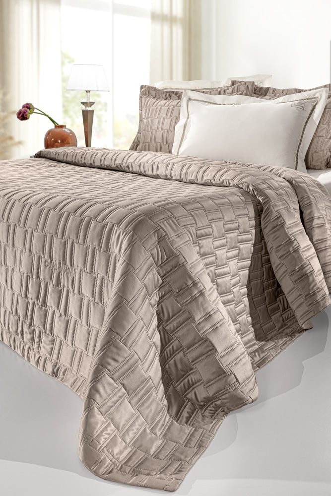 Bedspread Brick Taupe 240X250