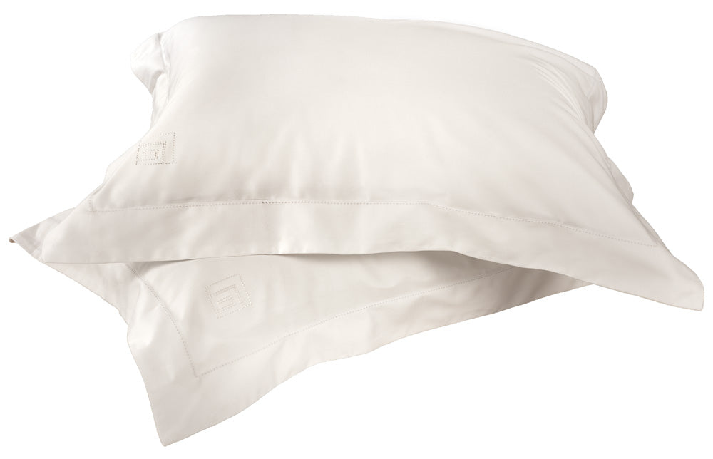 Pair of Pillowcases Silky Ivory Oxford 52X72