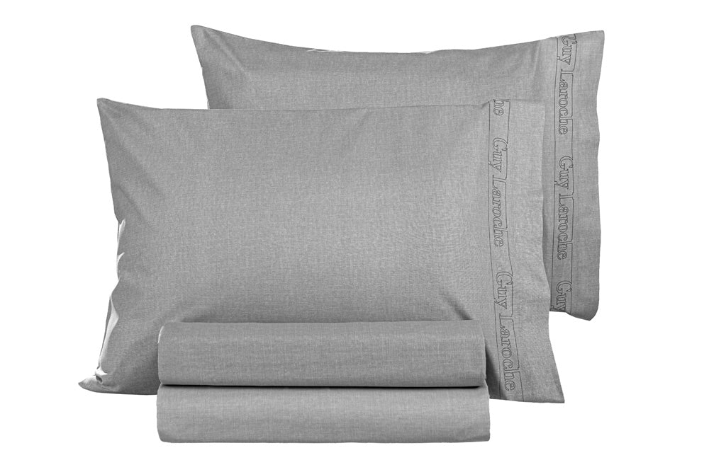 Pair of Pillowcases Colour Plus Silver
