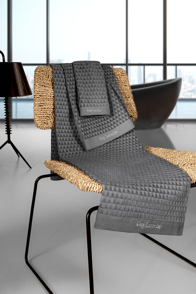 Set of 3 Towels Tokyo Anthracite