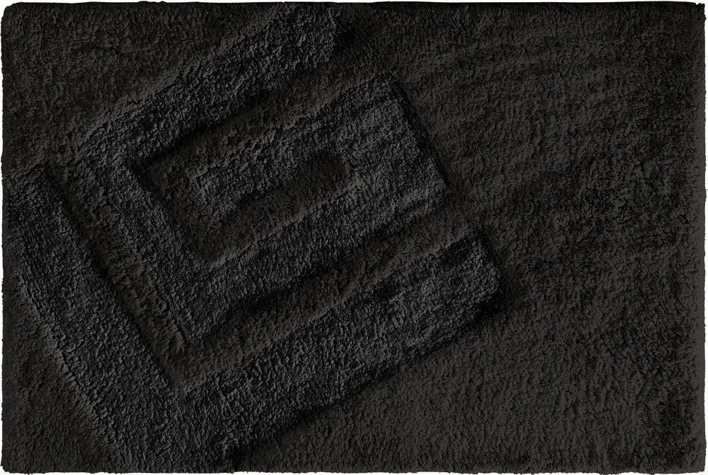 Bath Mat Trivia Black 55X85