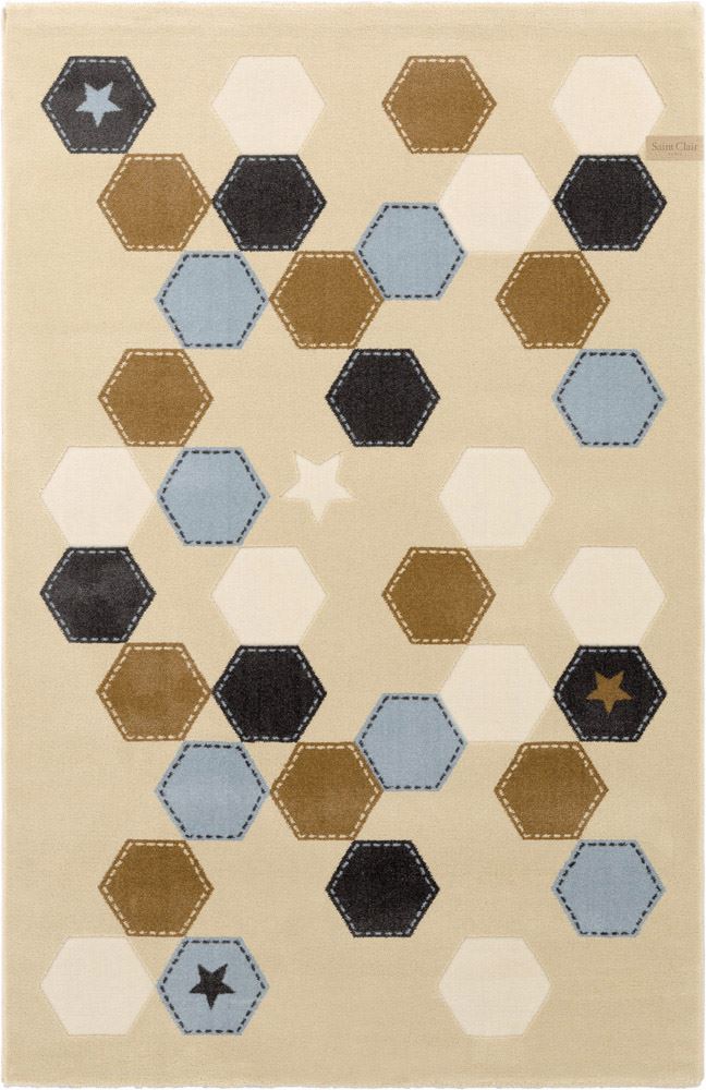 Kids Carpet Polygon Beige 150X200