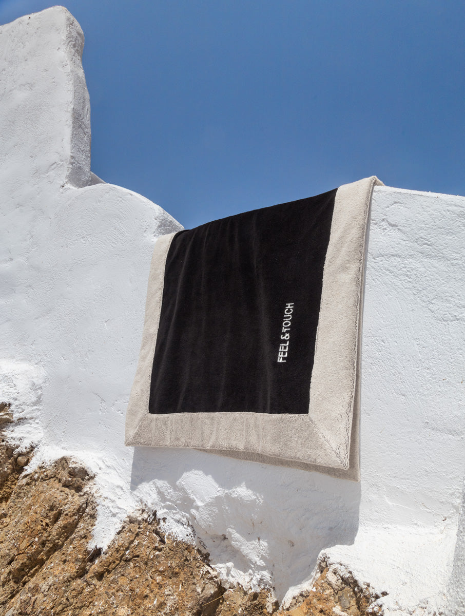 Beach Towel Caribbean Black 80X170