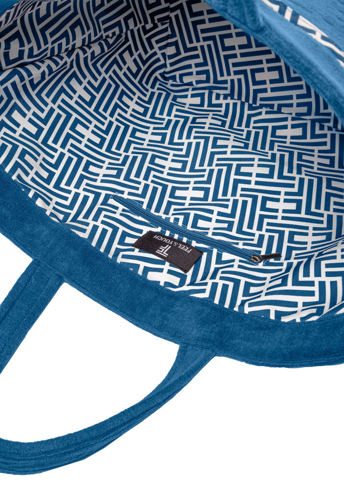 Beach Bag Icon Ocean Blue