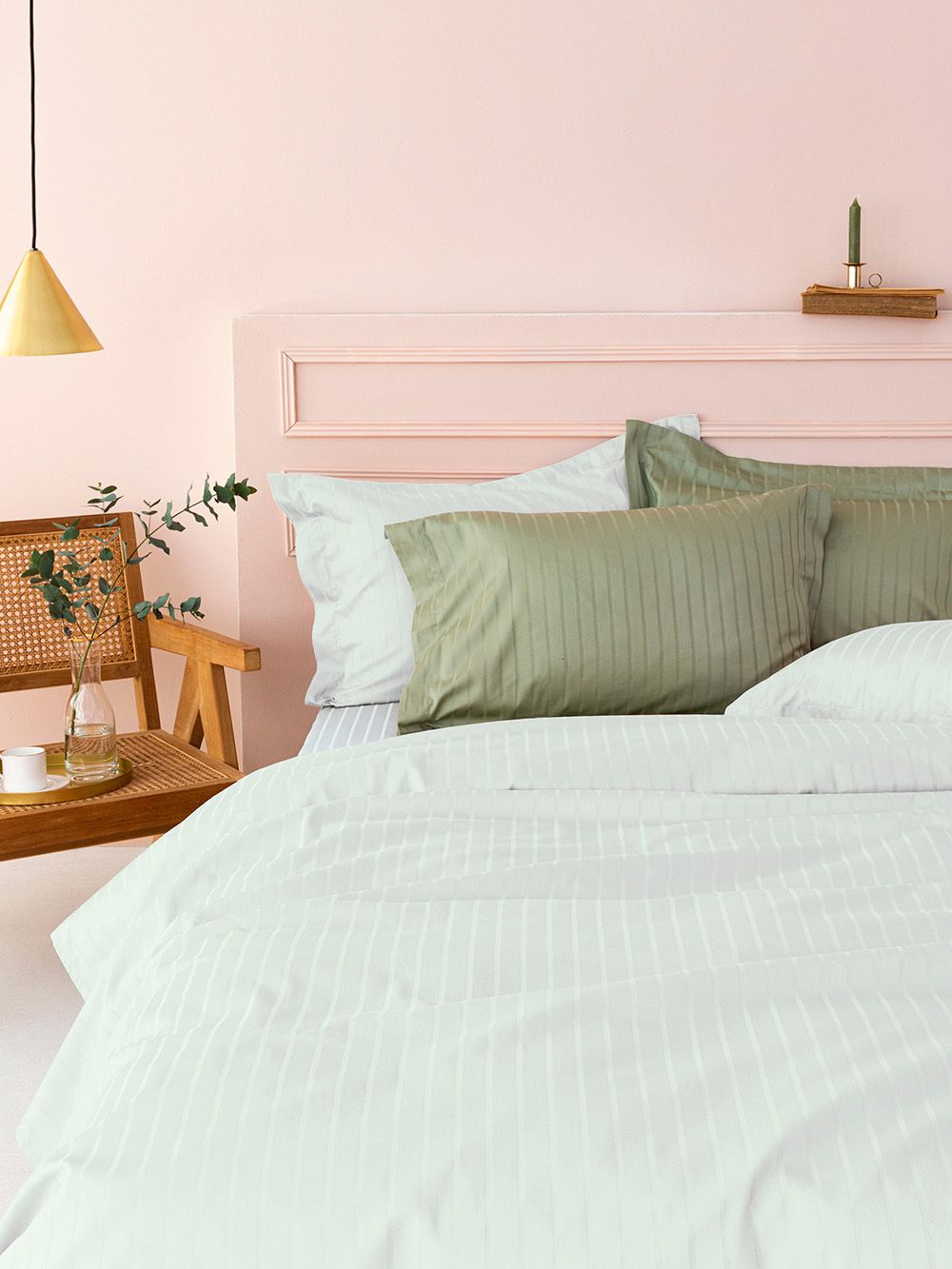 Bedsheet Set Sateen Riga White 240X270