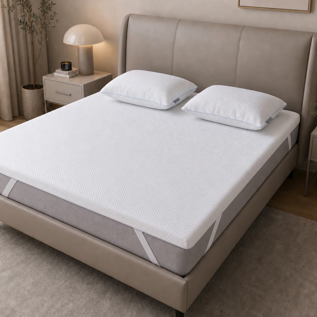 Dreamy Sleep Set Memory Foam Topper + 2 Pillows