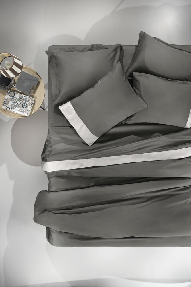 Bedsheet Set Silky Anthracite-Silver 270x280