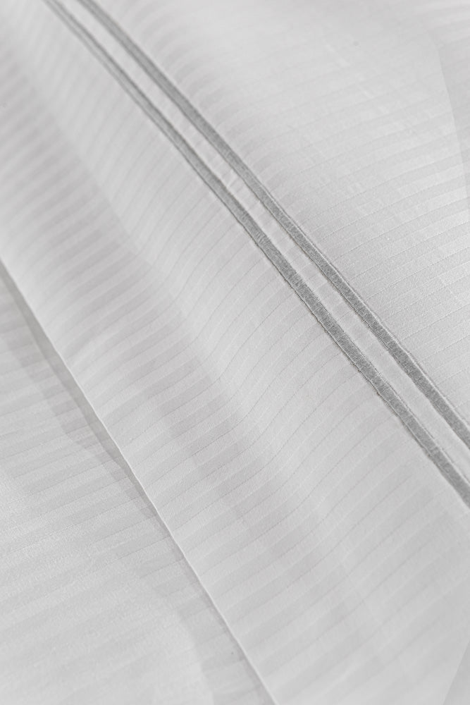 Bedsheet Set Nice White L. Silver 270X280