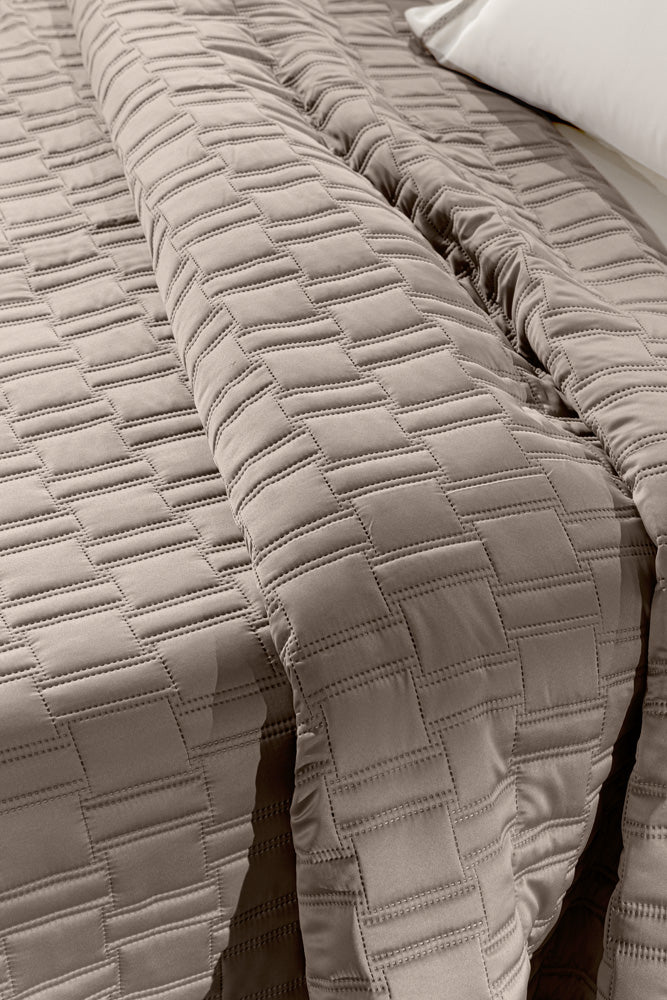 Bedspread Brick Taupe 240X250