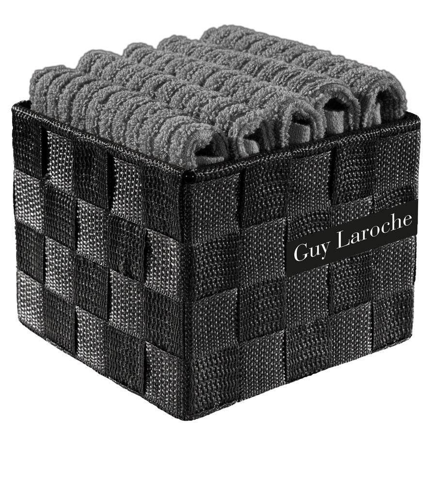 Guy Laroche Set 5pc. Hand Towels Be My Guest Anthracite