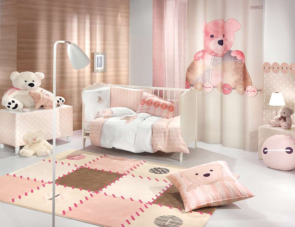 Kids Carpet Patchwork Pink 150X200