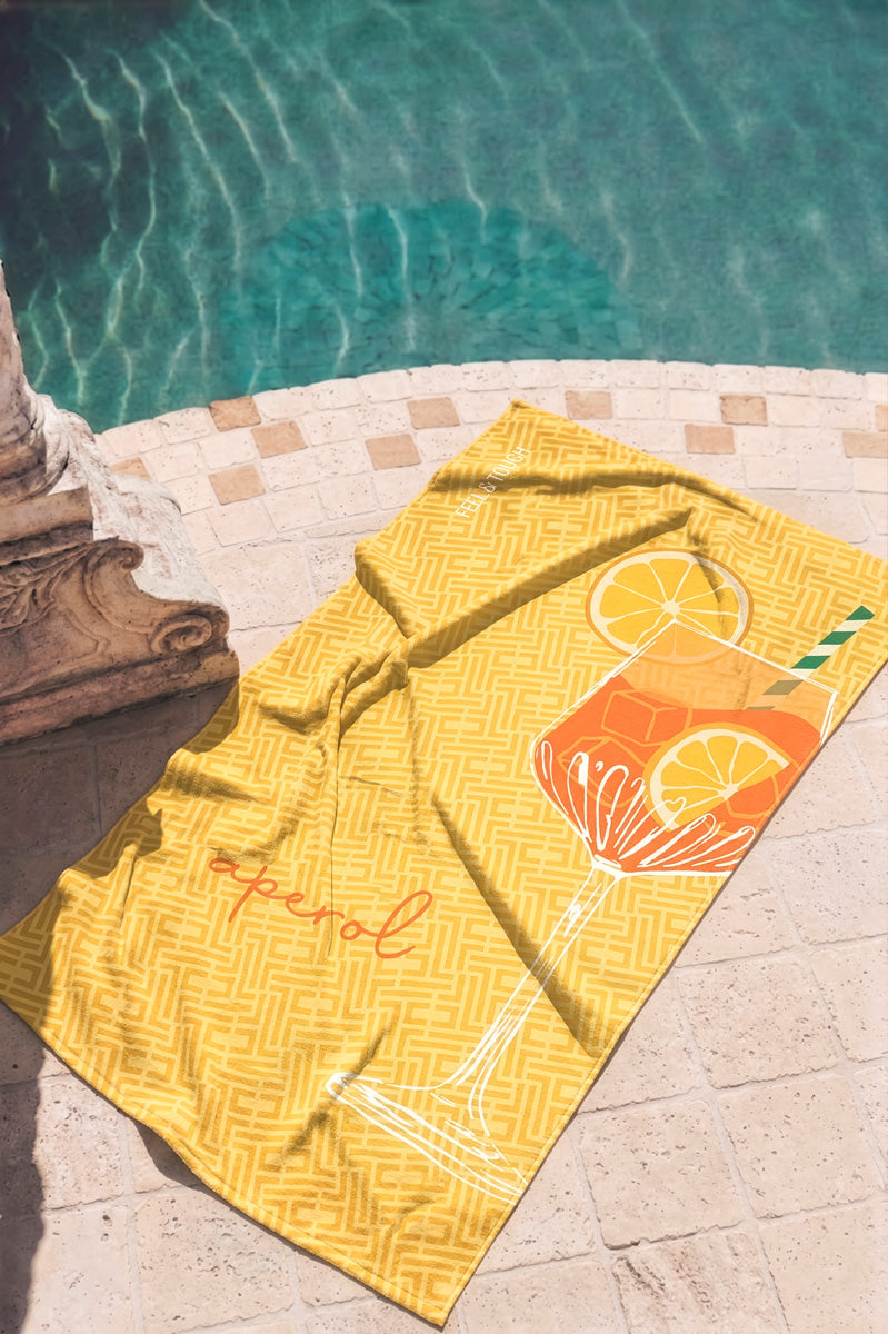 Beach Towel Aperol 80X160