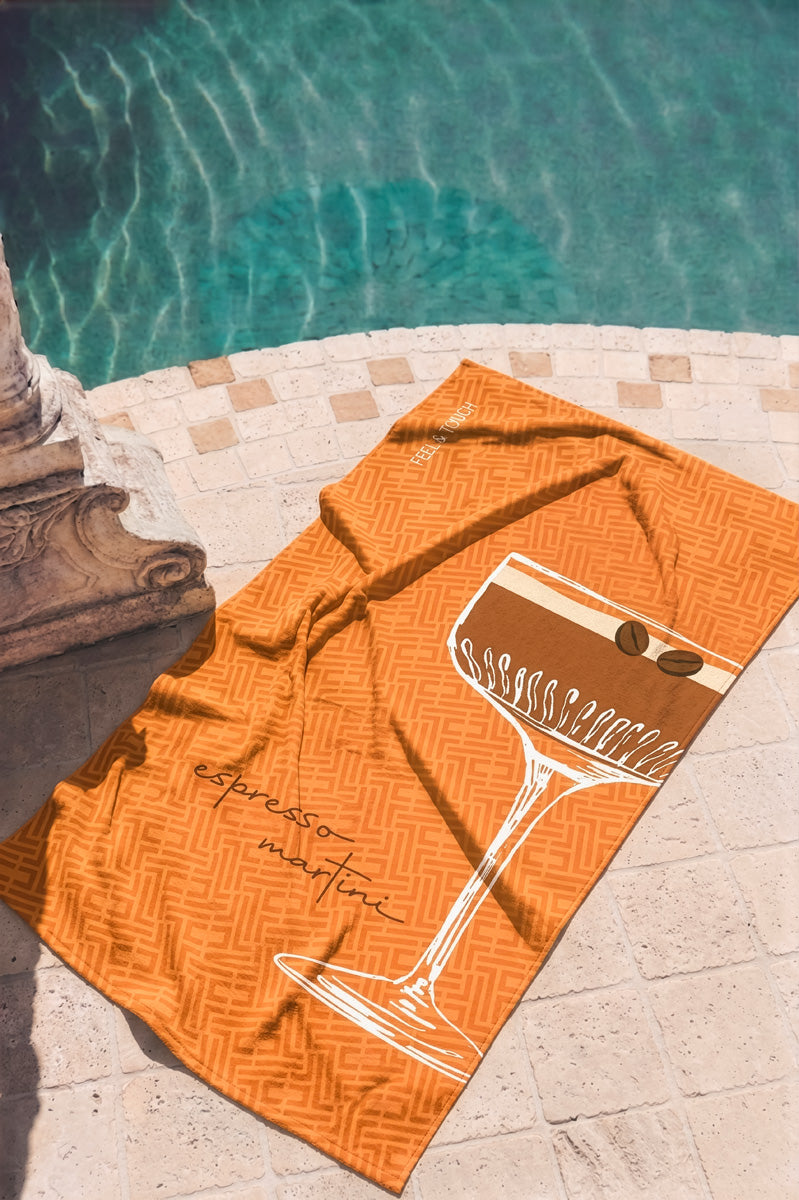 Beach Towel Espresso Martini 80X160