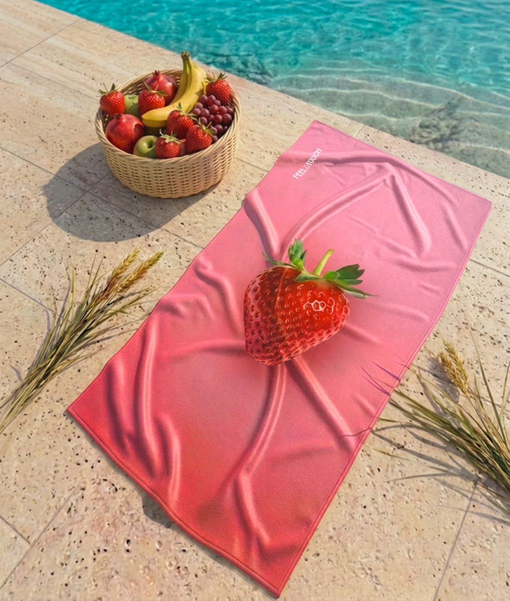 Beach Towel Fruits Strawberry 80X160
