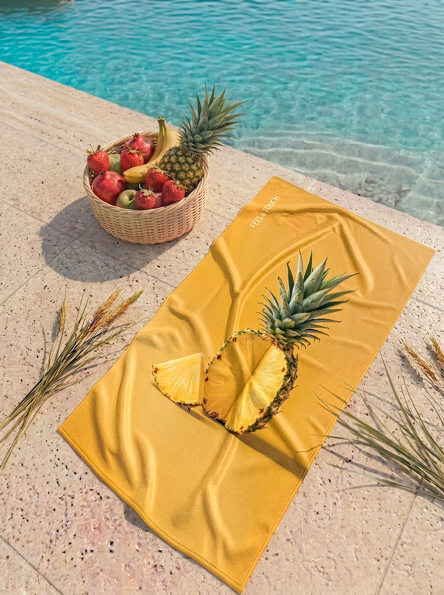 Beach Towel Fruits Pineapple 80X160