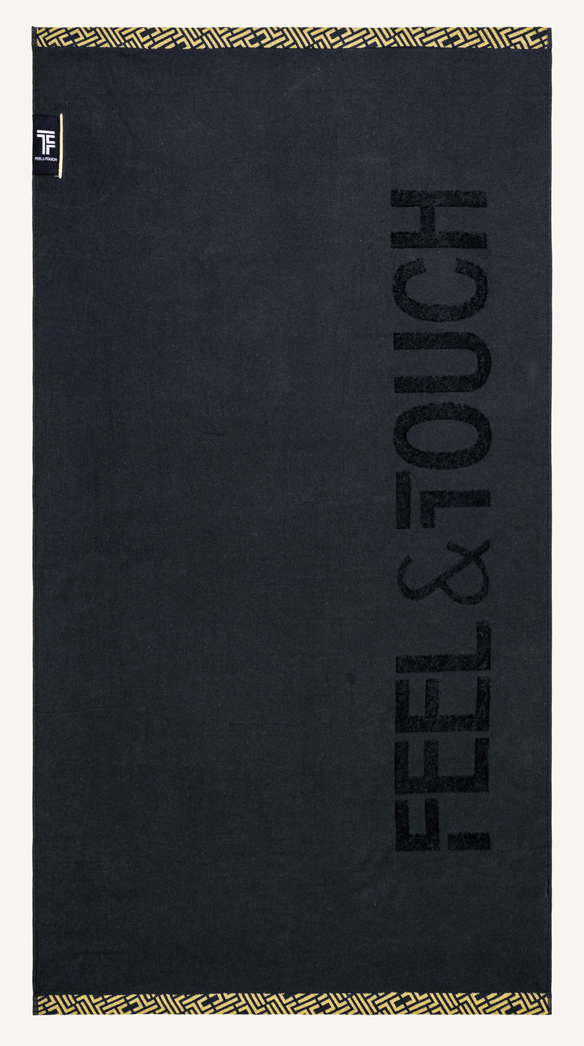 Beach Towel Sunny Black 90X180