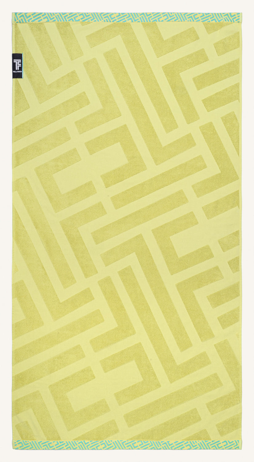 Beach Towel Fresh Lime 90X180