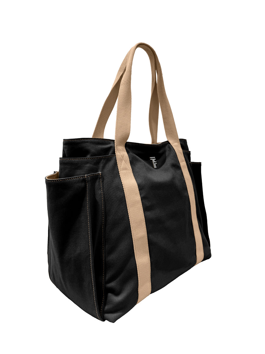 Cabo Shoulder Bag Black/Natural