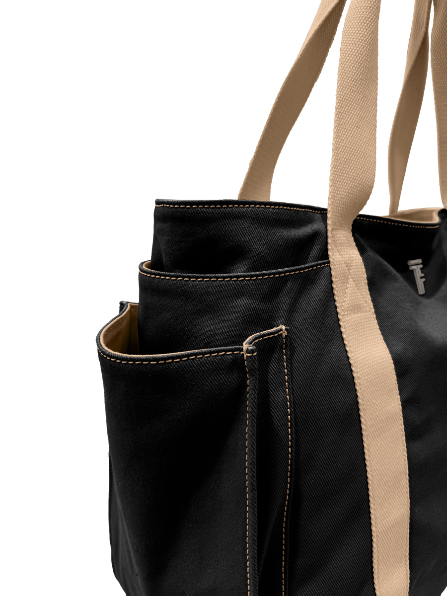 Cabo Shoulder Bag Black/Natural