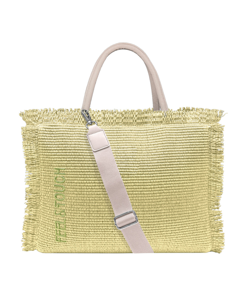 Tropical Dusty Yellow Shoulder Bag