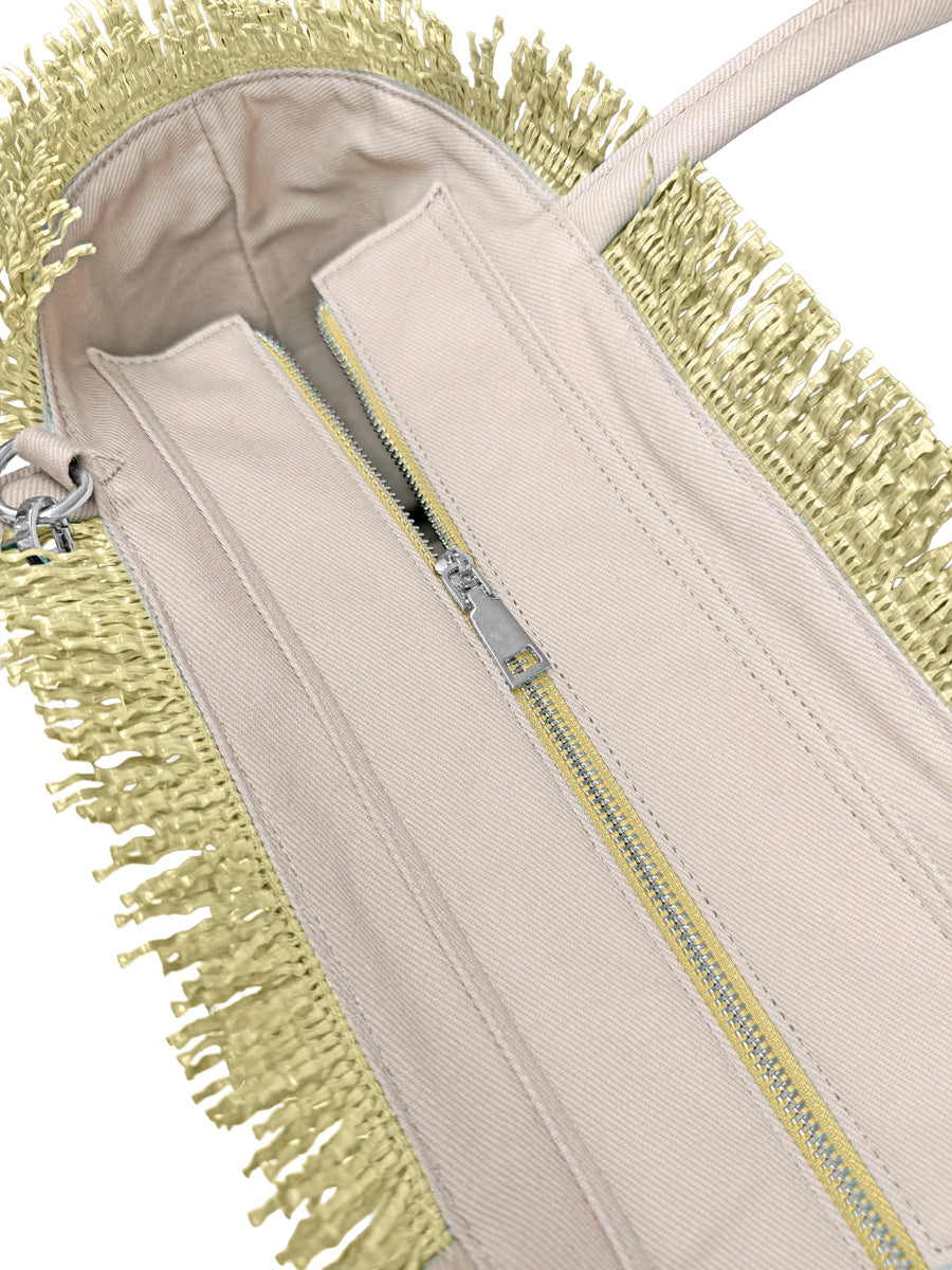 Tropical Dusty Yellow Shoulder Bag