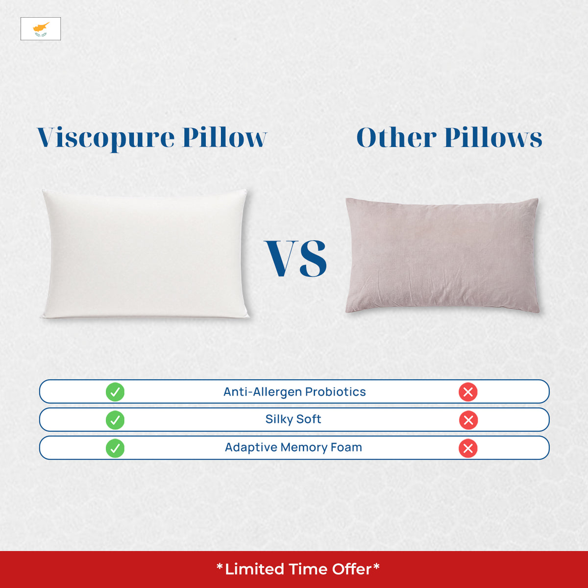 Viscopure Anti-Allergic Pillow