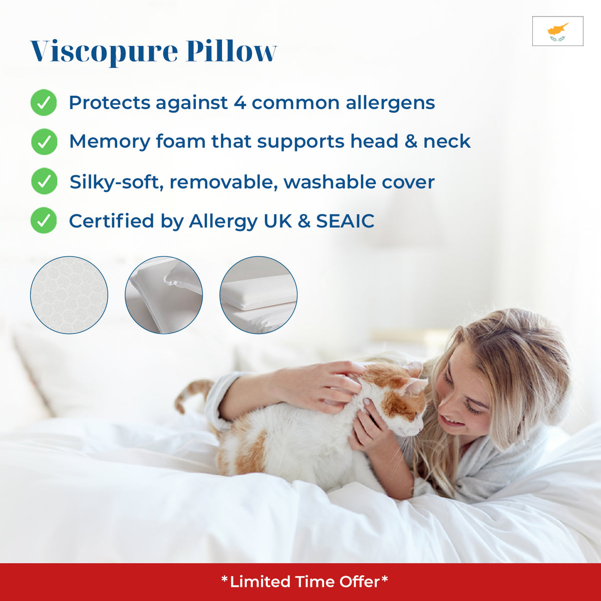 Viscopure Anti-Allergic Pillow